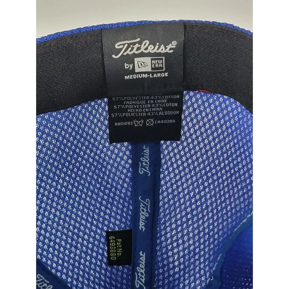 TITLEIST FootJoy Pro V1 Golf‎ Tour Baseball Hat Cap Fiitted Medium Large Blue